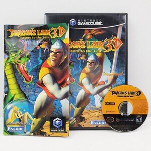Dragon's Lair 3D Return To Nintendo GameCube Video Game w/ Manual Tested 2001